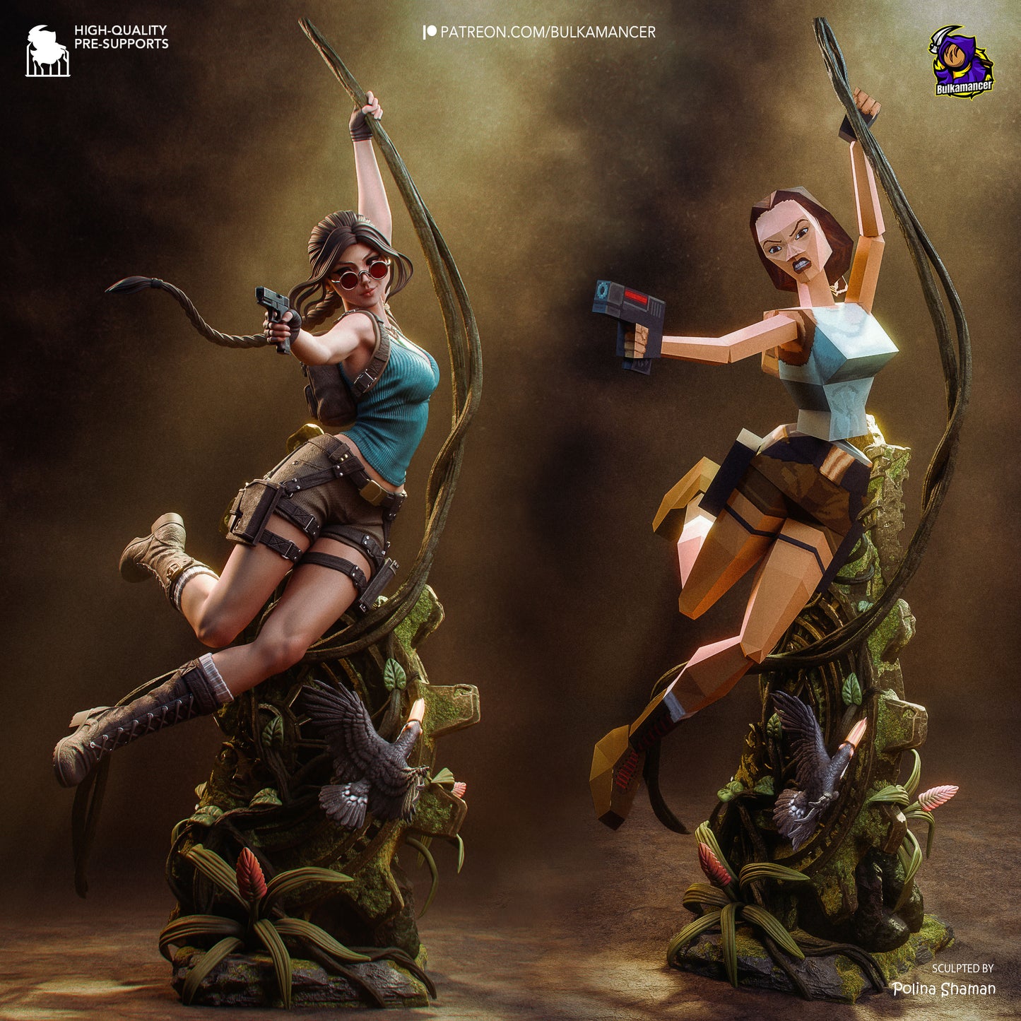Bulkamancer Sculps Lara Croft - Tomb Raider