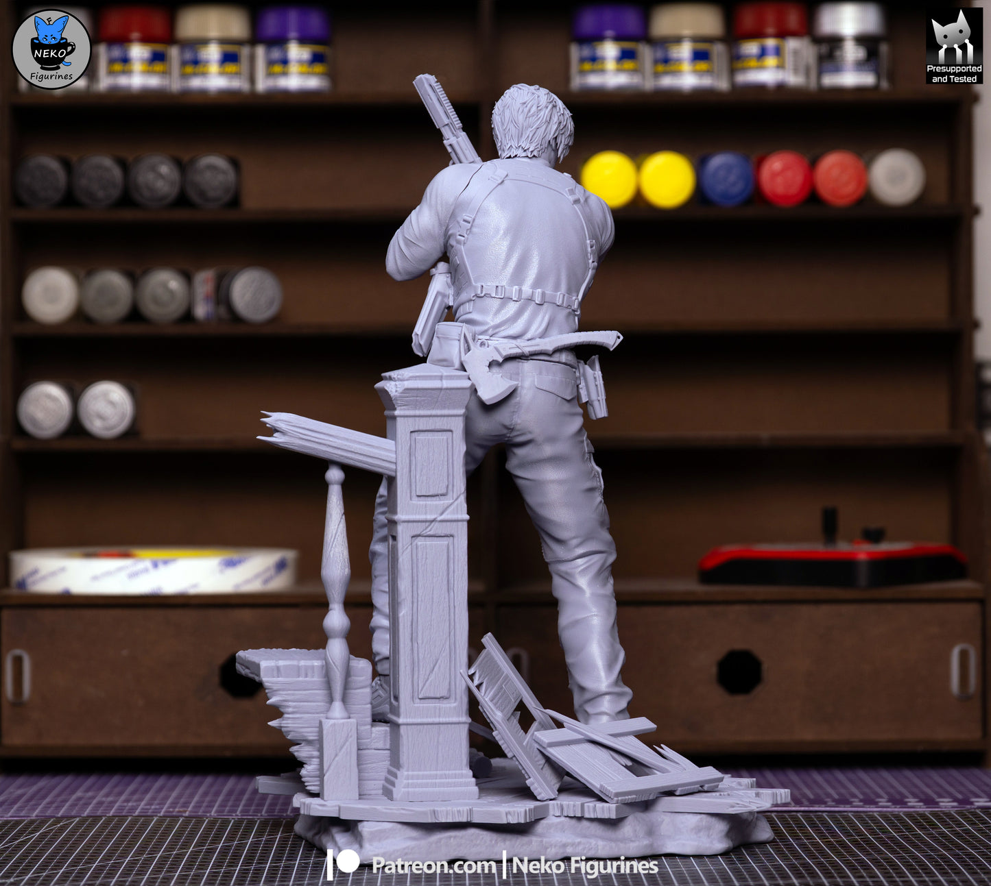 Neko Figurines Leon Kennedy - Resident Evil Requiem