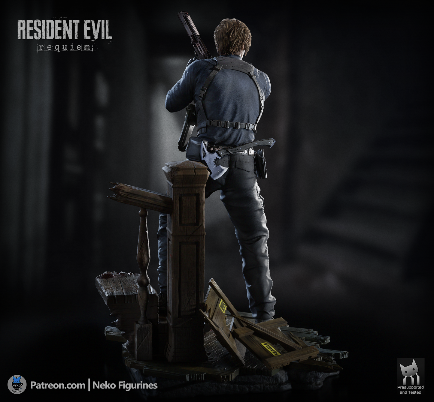 Neko Figurines Leon Kennedy - Resident Evil Requiem