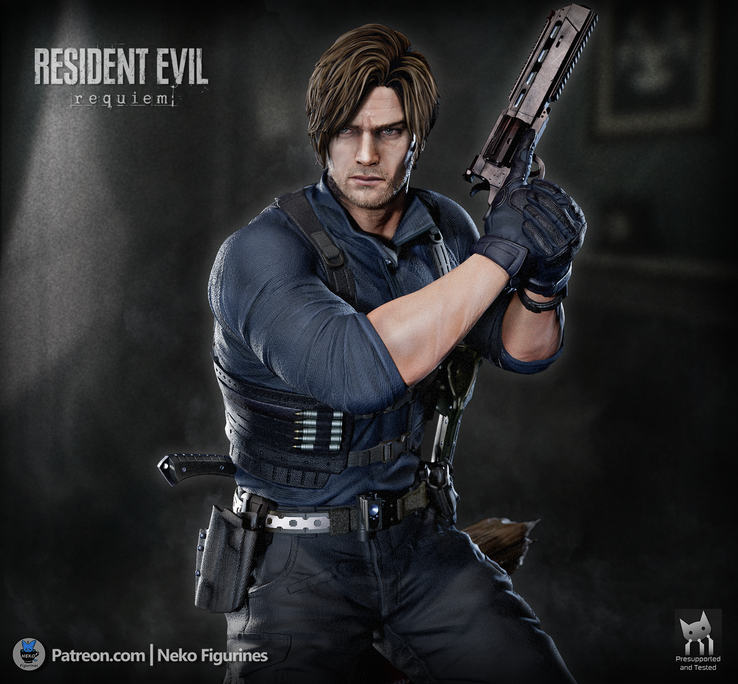 Neko Figurines Leon Kennedy - Resident Evil Requiem