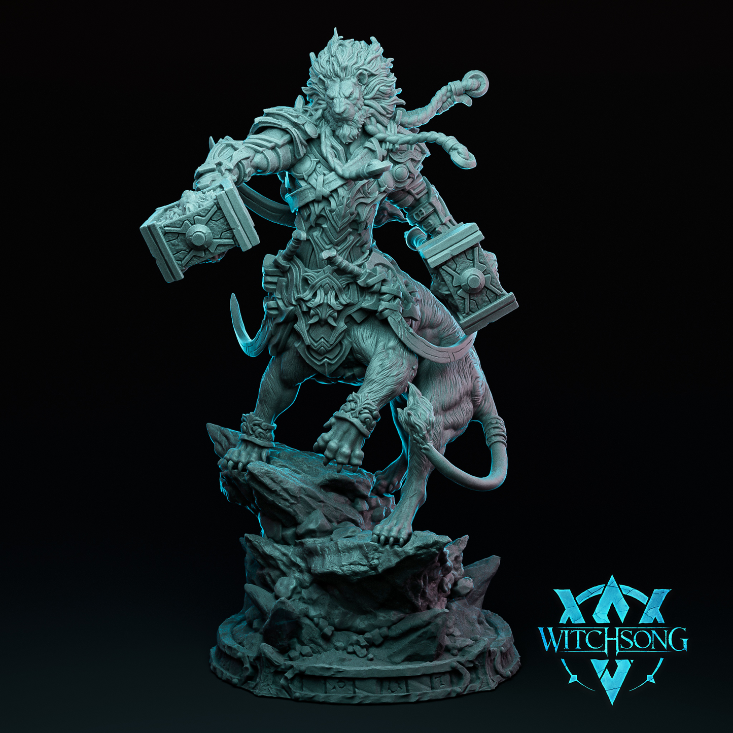 Witchsong Miniatures | Leoren, Lord of the Lionhorde