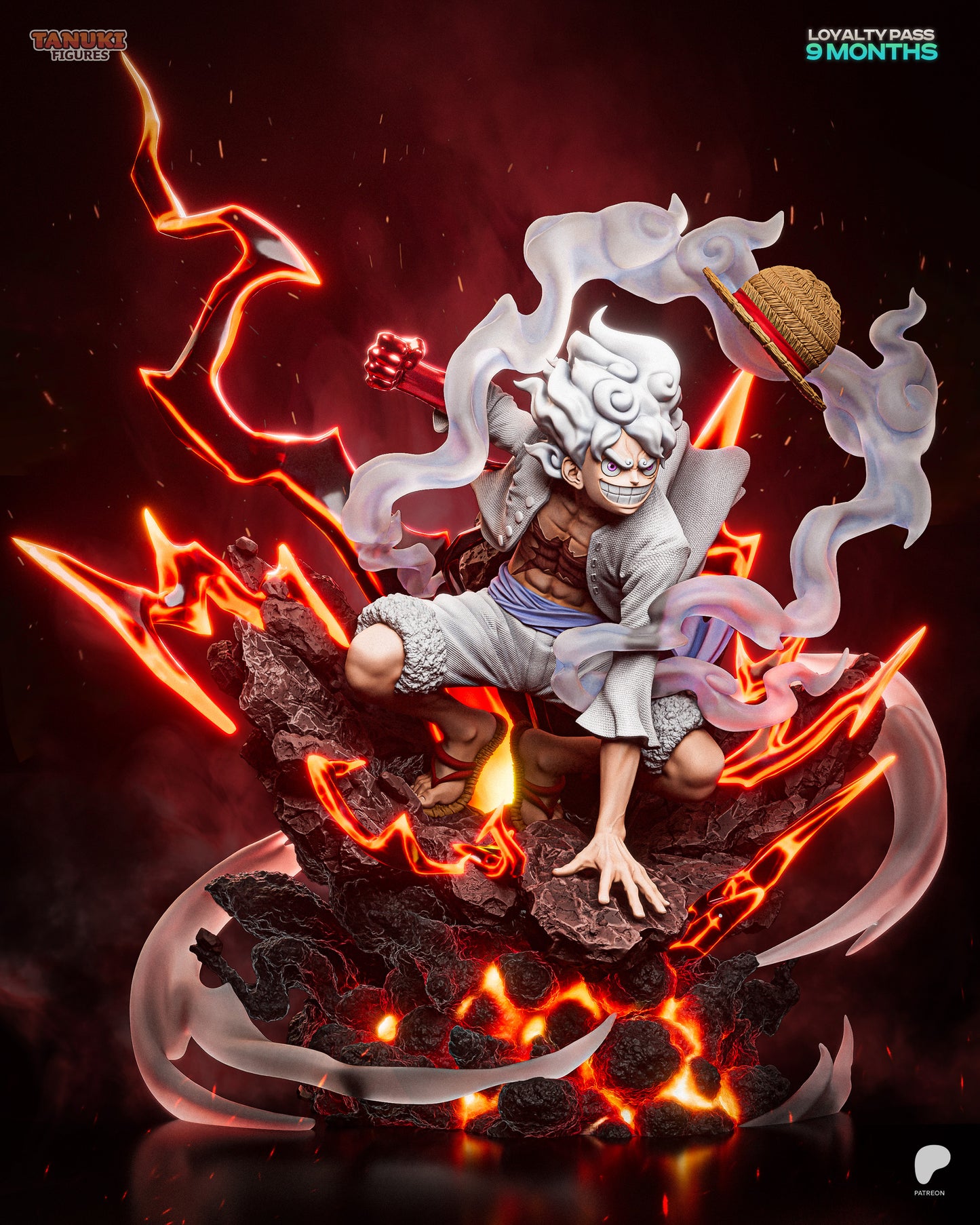 Tanuki Figures  Luffy Gear_V - One Piece