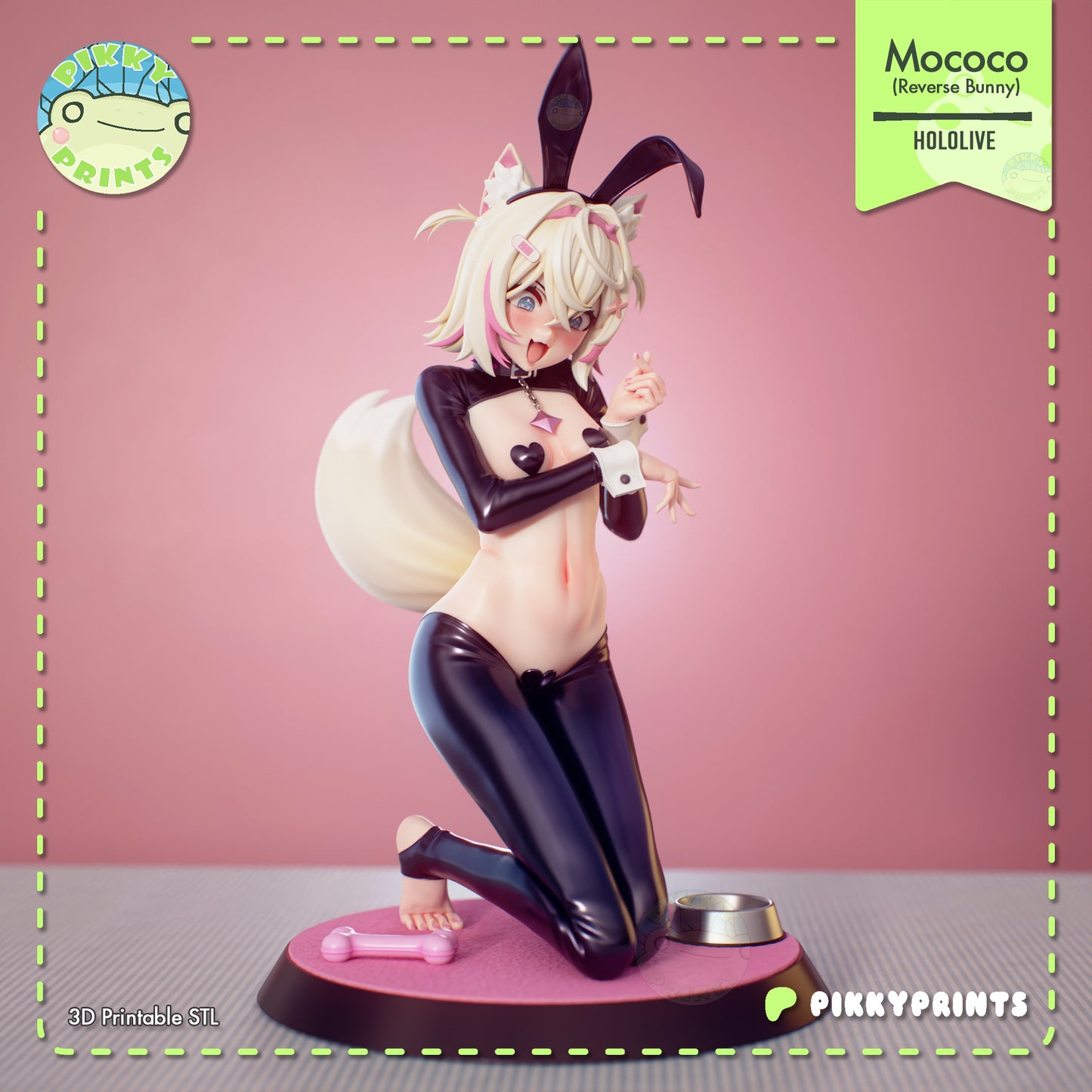 Pikky Prints Reverse Bunny Mococo & Fuwawa