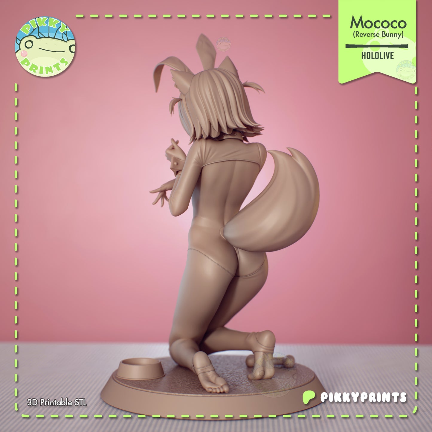Pikky Prints Reverse Bunny Mococo & Fuwawa