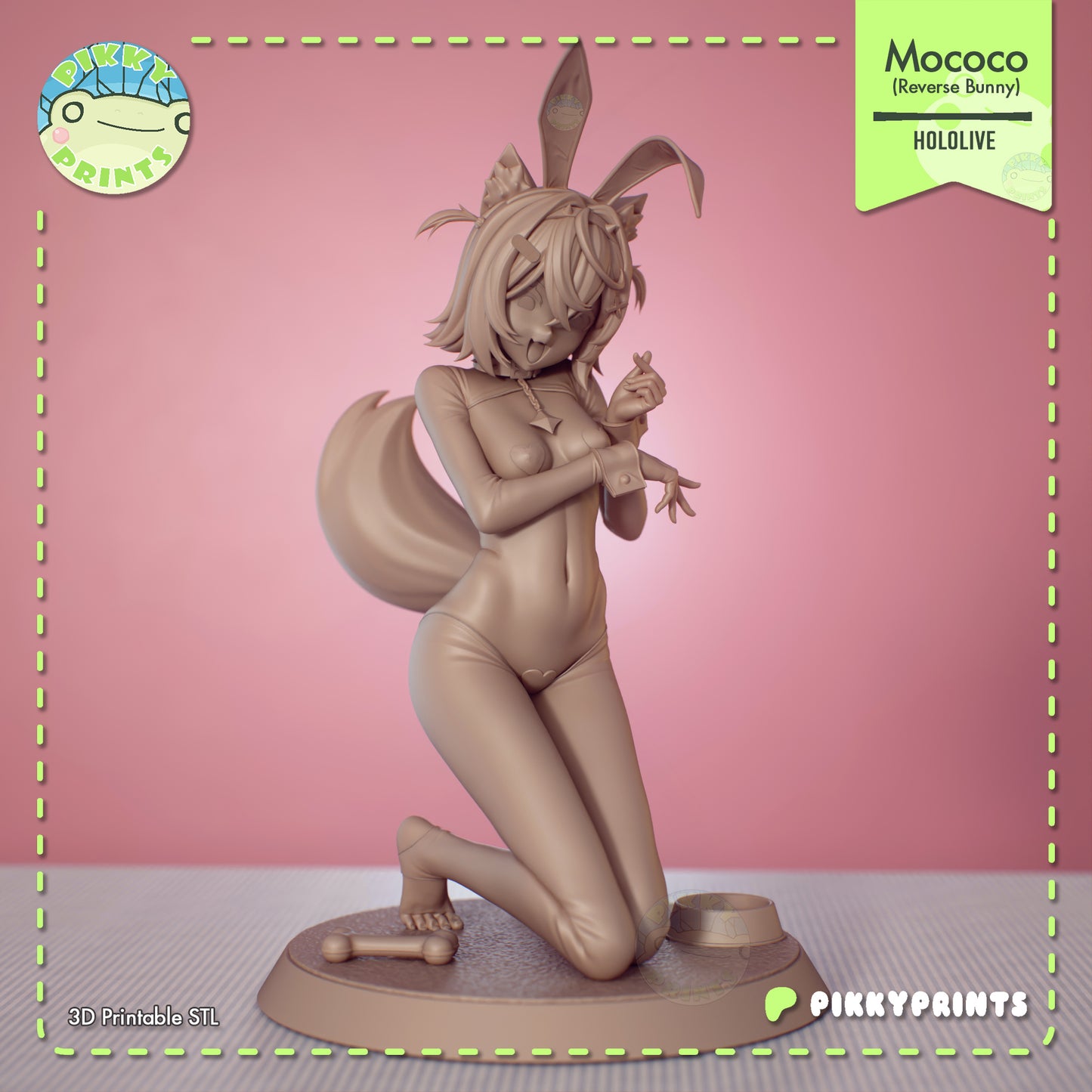 Pikky Prints Reverse Bunny Mococo & Fuwawa