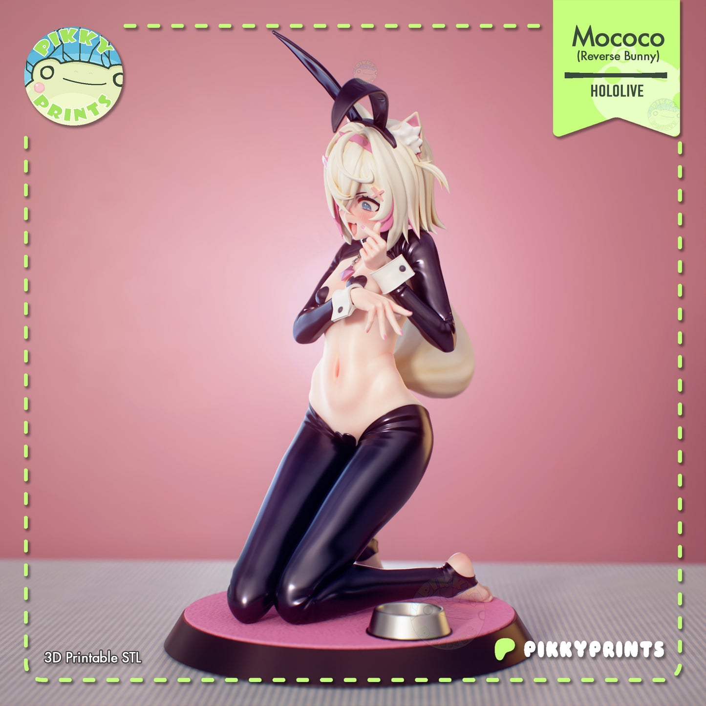 Pikky Prints Reverse Bunny Mococo & Fuwawa