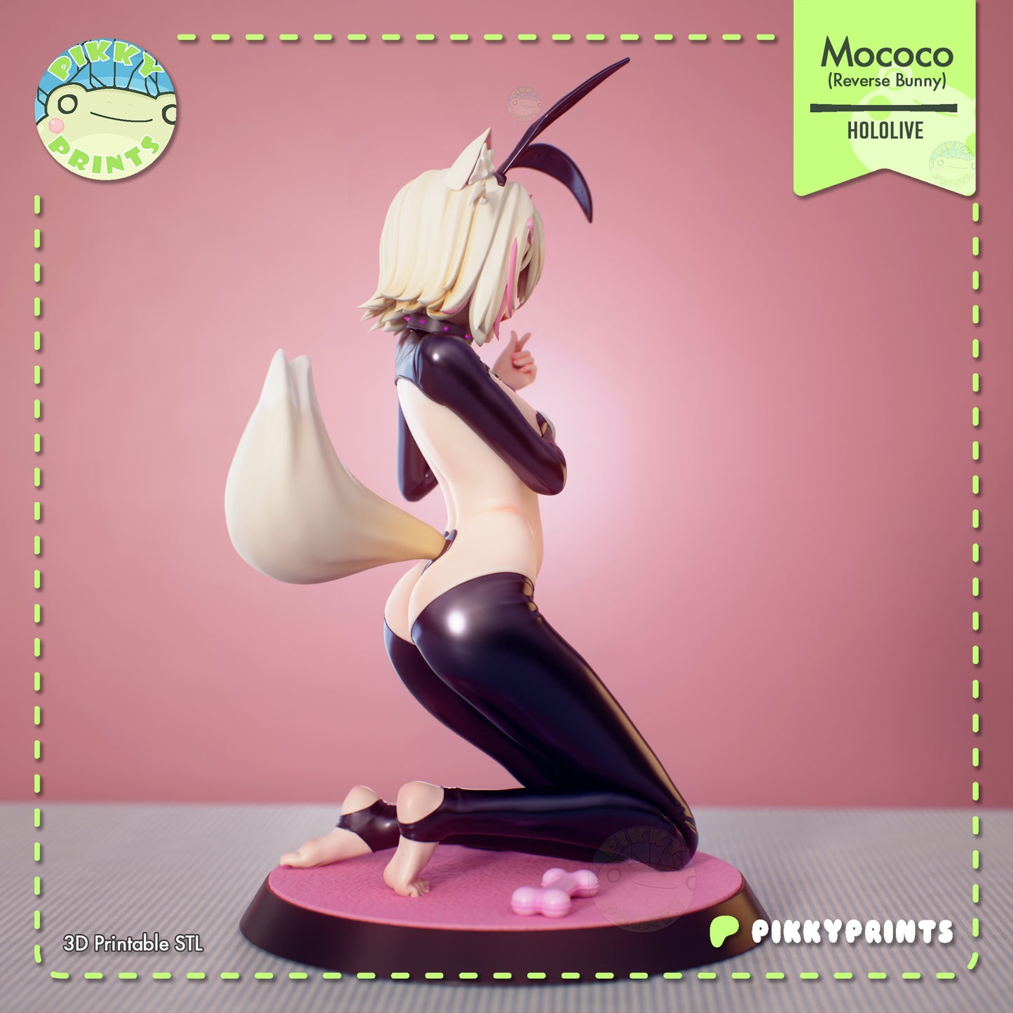 Pikky Prints Reverse Bunny Mococo & Fuwawa