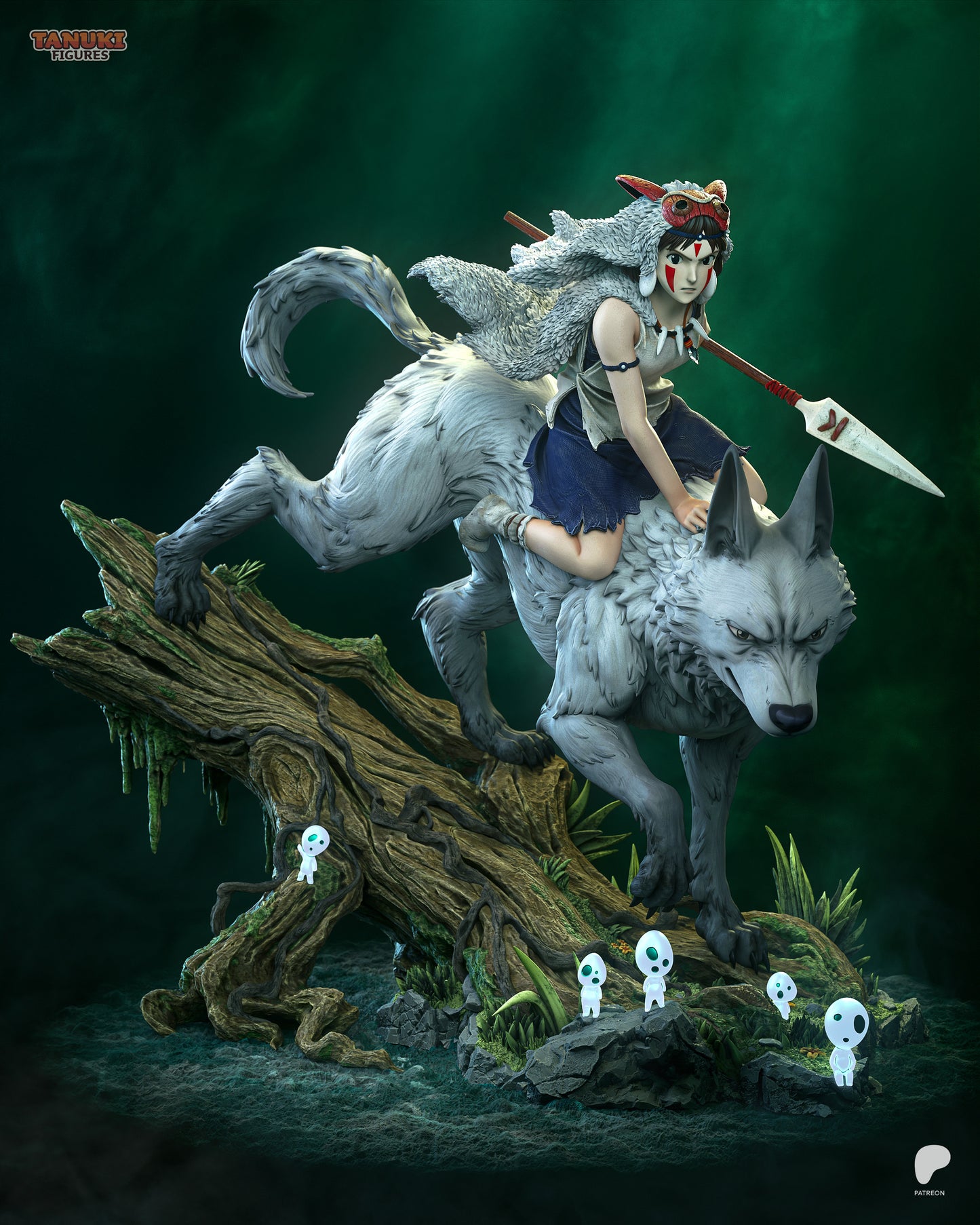Tanuki Figures San - Mononoke Princess