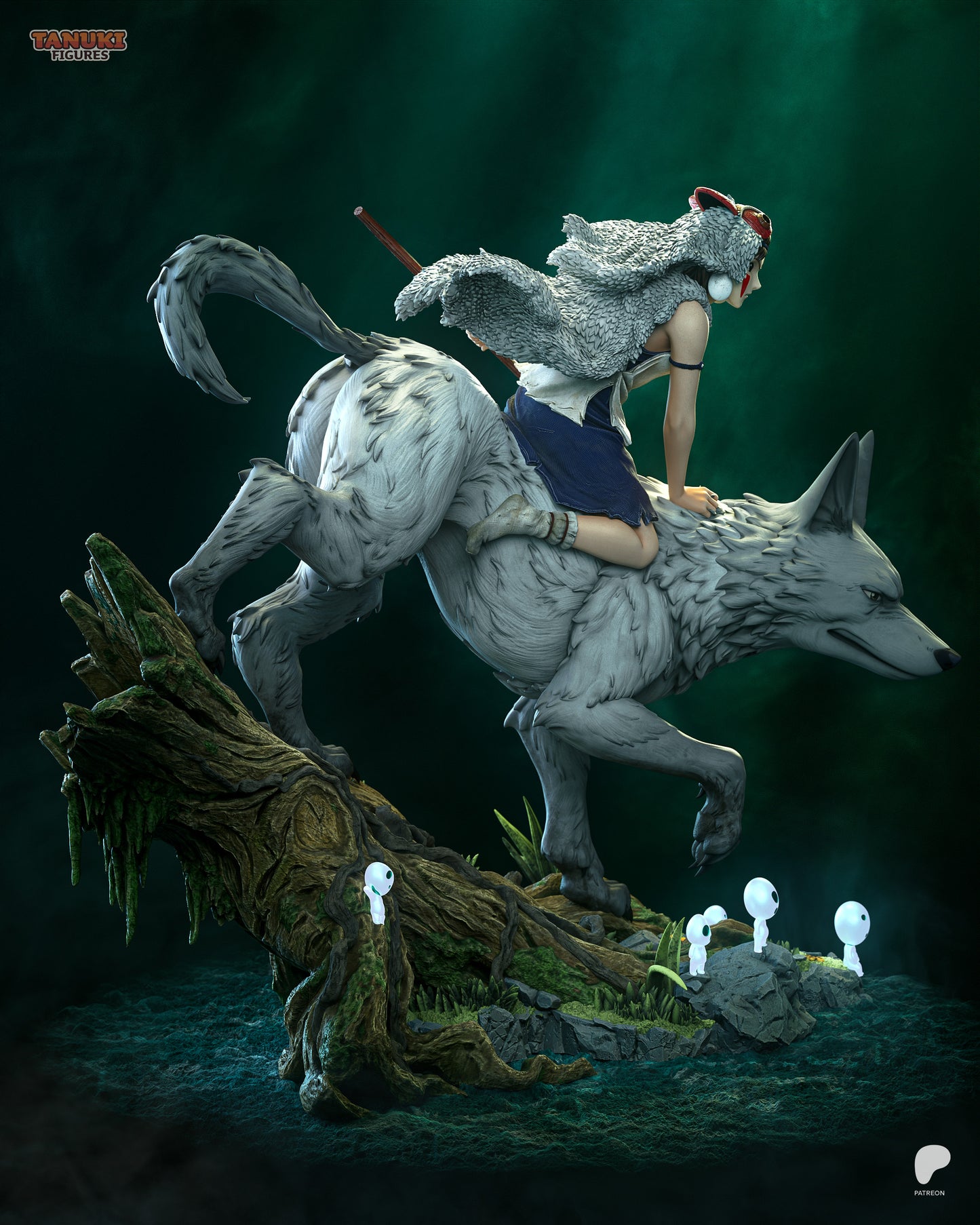 Tanuki Figures San - Mononoke Princess