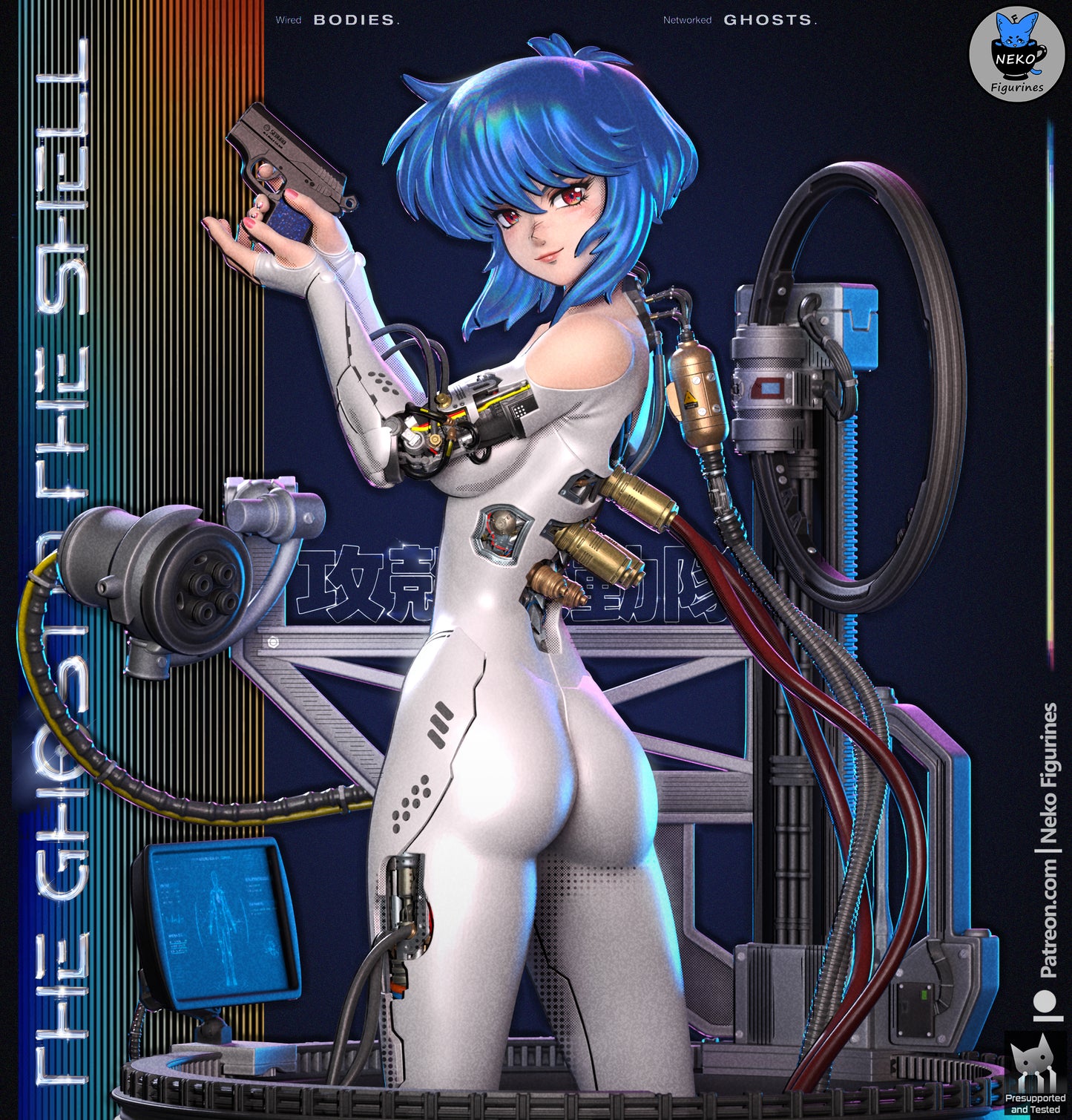 Neko Figurines Motoko Kusanagi - Ghost In The Shell