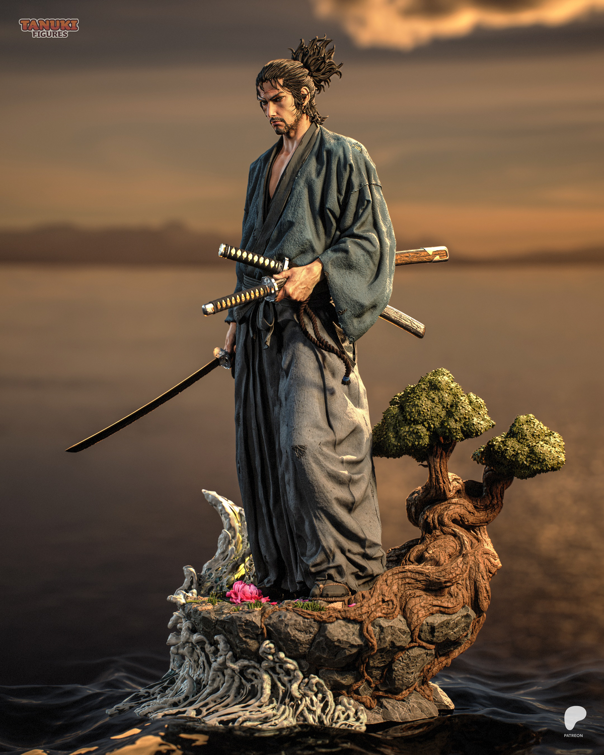 Tanuki Figures Musashi