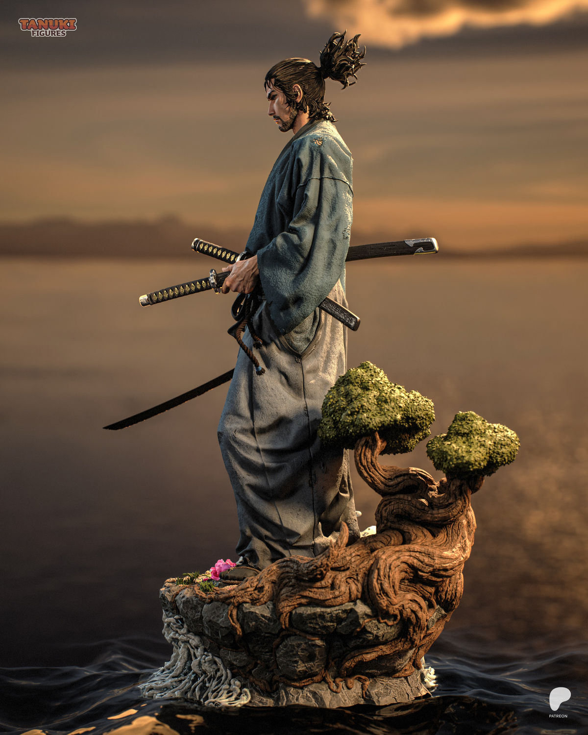 Tanuki Figures Musashi