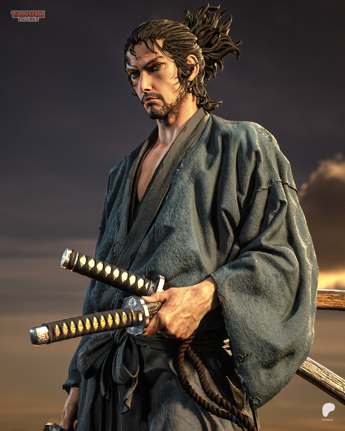 Tanuki Figures Musashi