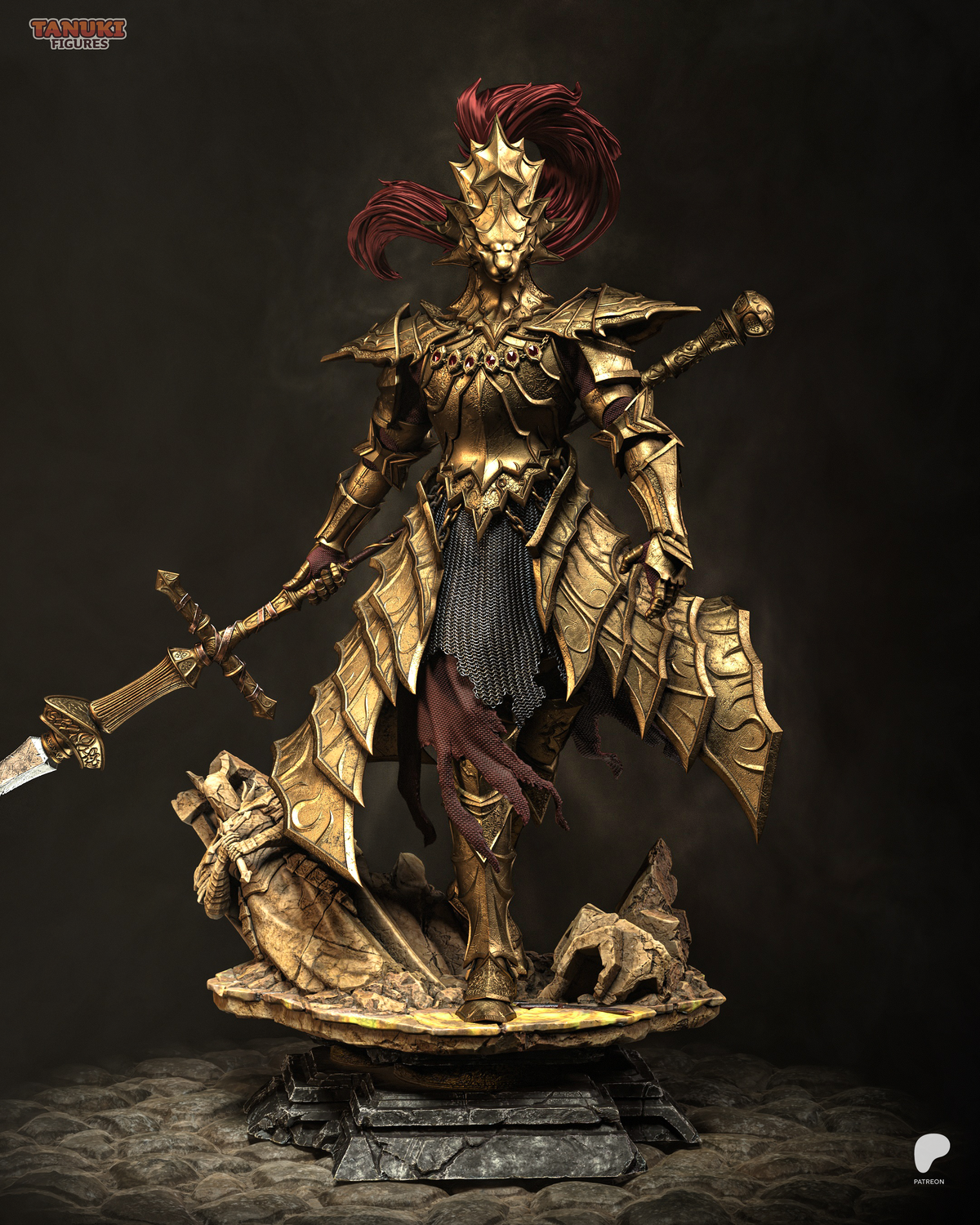 Tanuki Figures Ornstein - Dark Souls