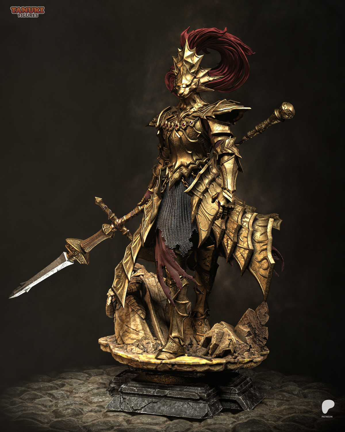 Tanuki Figures Ornstein - Dark Souls