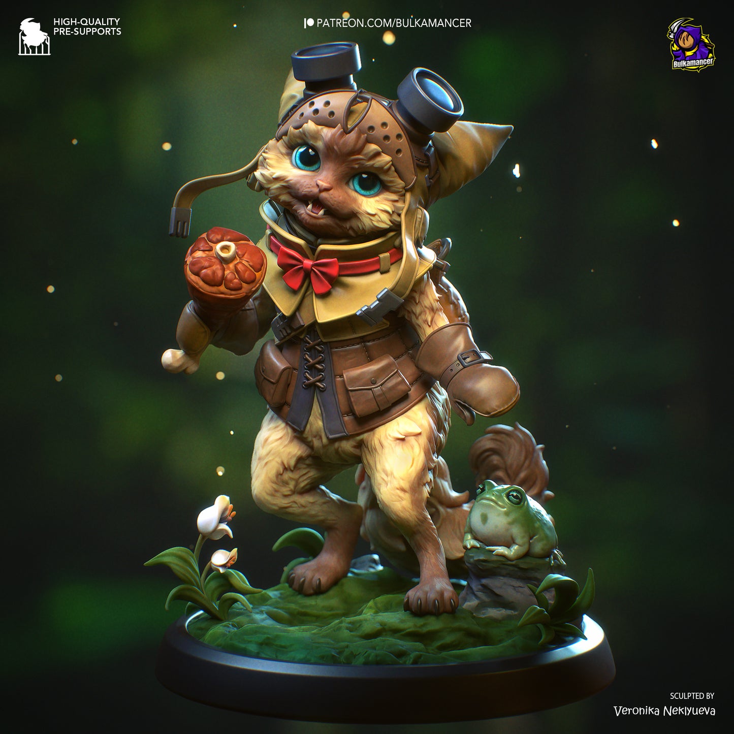 Bulkamancer Sculps Palico and Toad - Monster Hunter Wilds