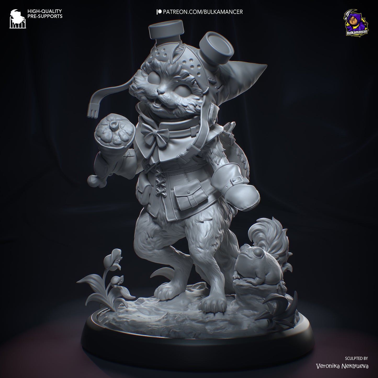 Bulkamancer Sculps Palico and Toad - Monster Hunter Wilds