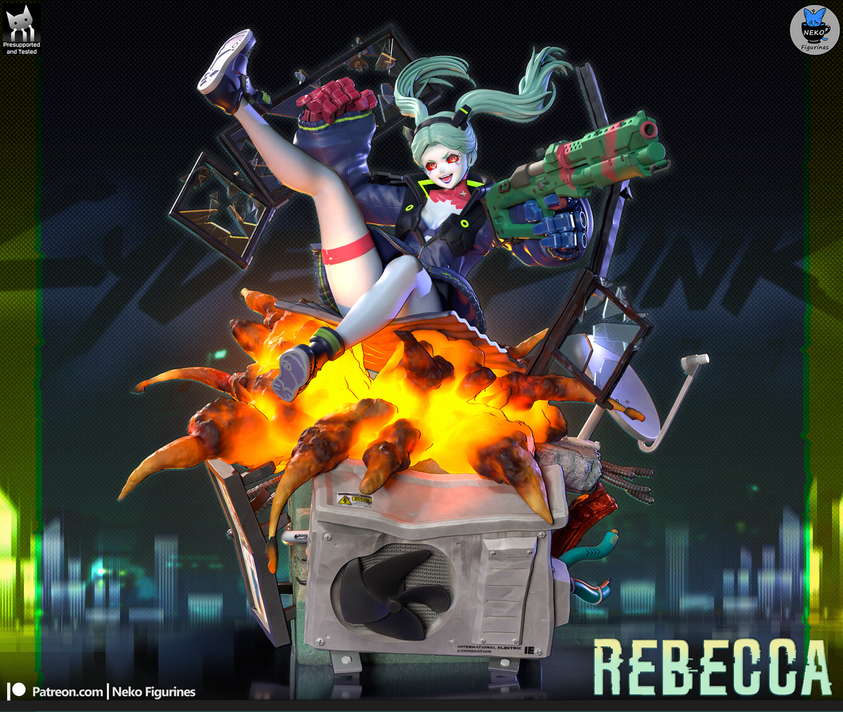 Neko Figurines Rebecca - Cyberpunk Edgerunners