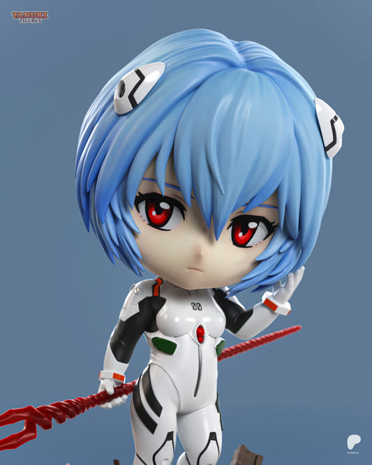 Tanuki Figures Chibi Rei - Evangelion