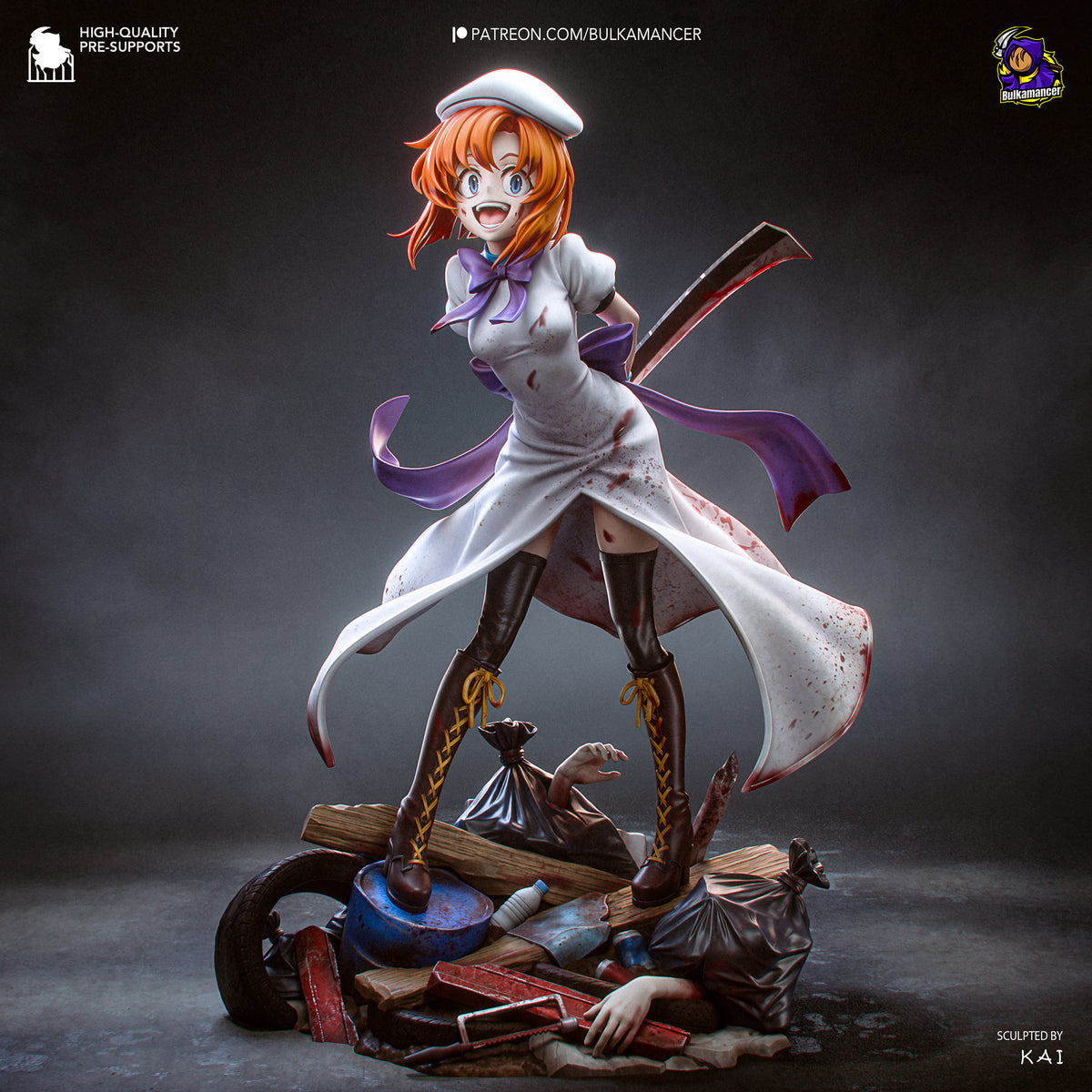 Bulkamancer Sculps Rena Ryugu - Higurashi No Naku Koro Ni