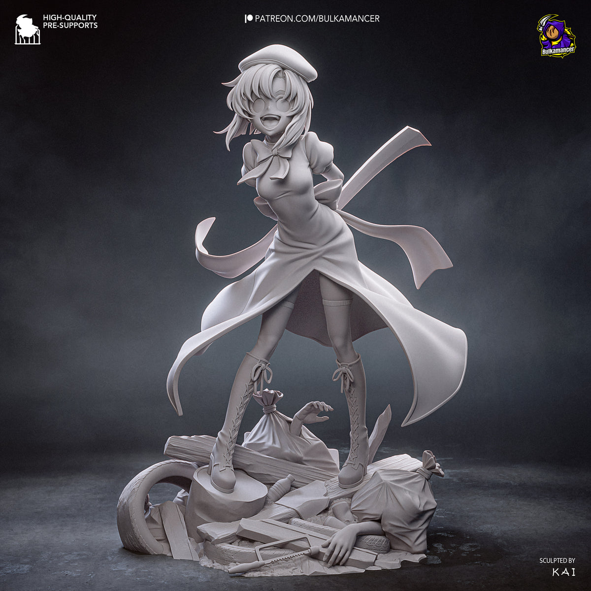 Bulkamancer Sculps Rena Ryugu - Higurashi No Naku Koro Ni