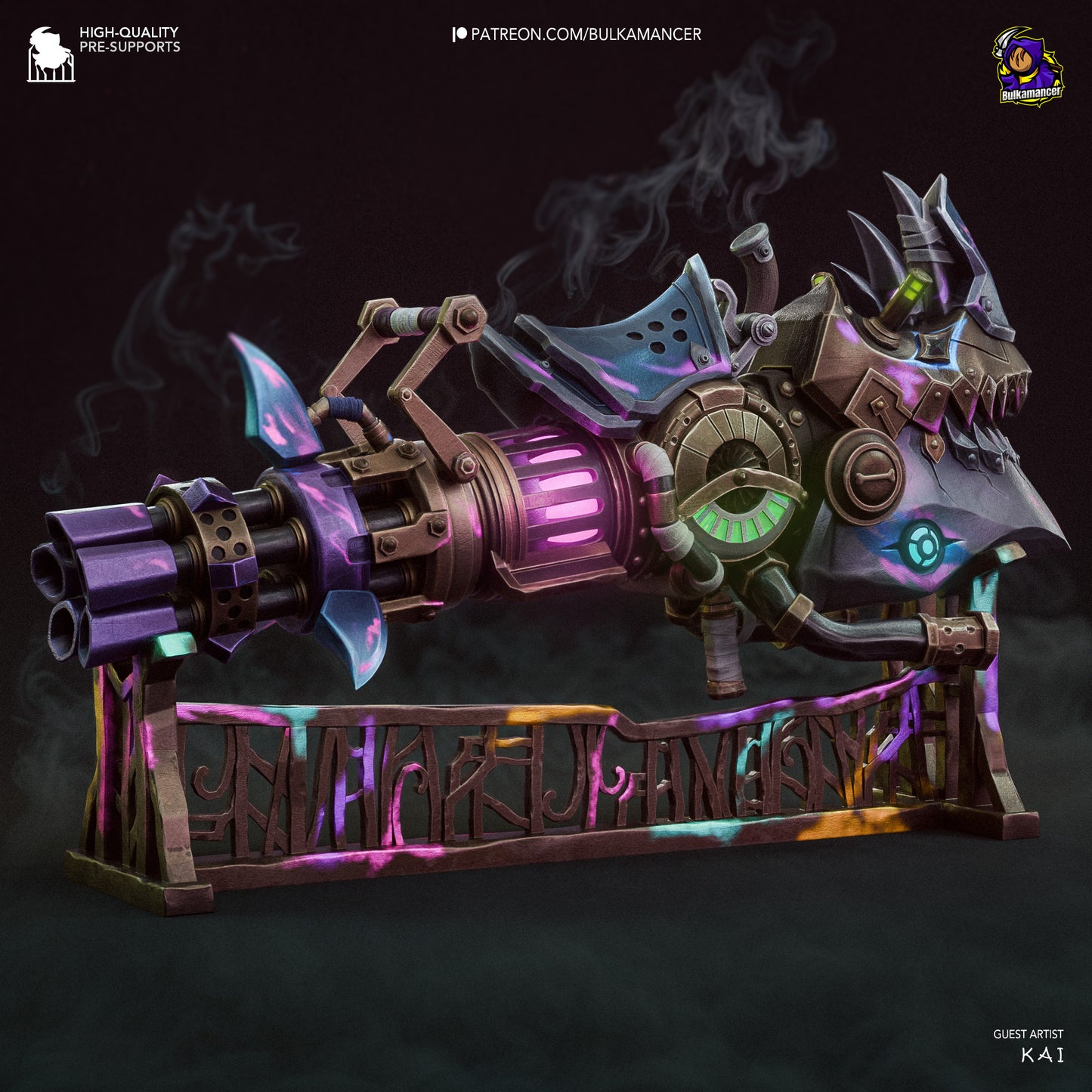 Bulkamancer Sculps Jinx's Rhino Gun - Arcane League of Legends