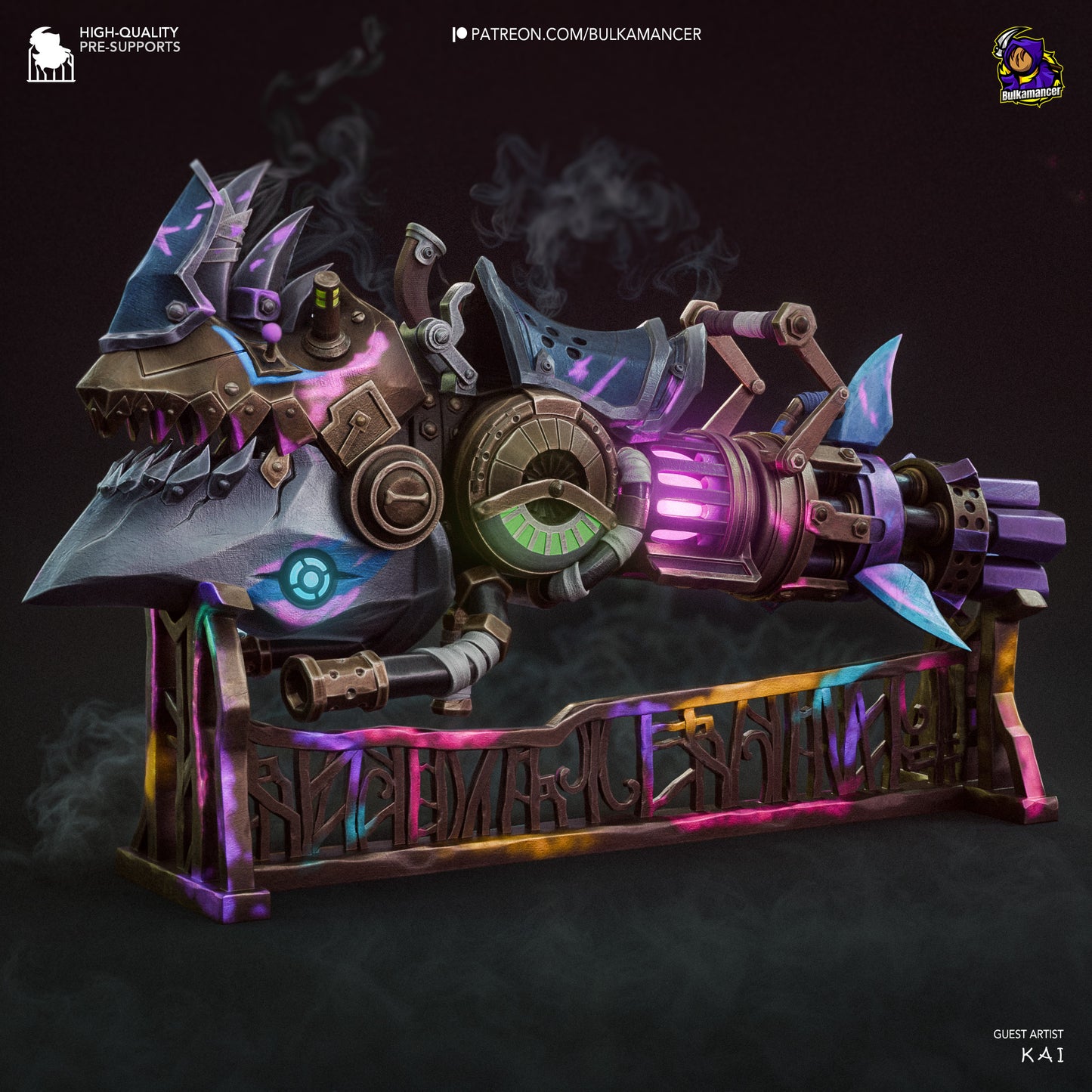 Bulkamancer Sculps Jinx's Rhino Gun - Arcane League of Legends