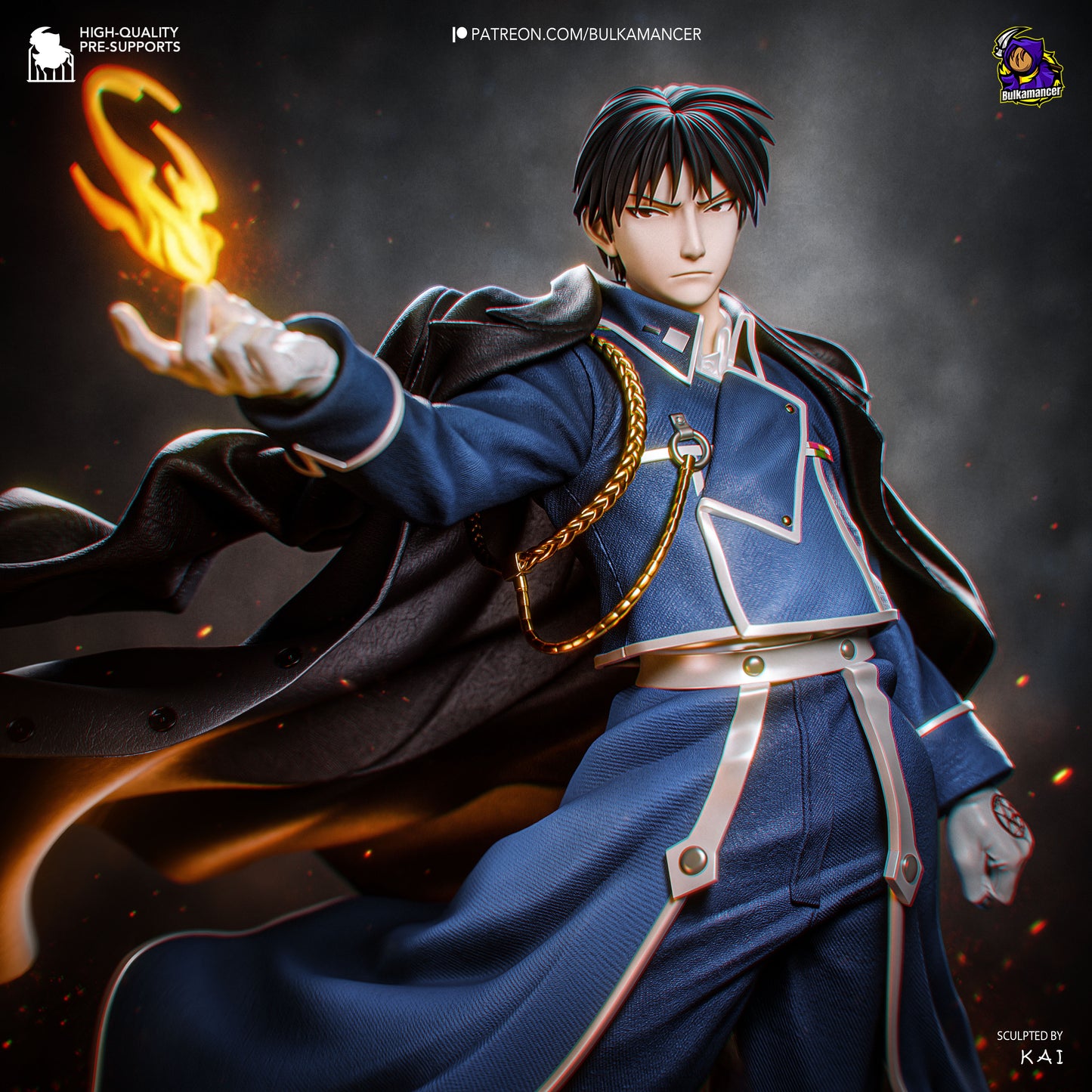 Bulkamancer Sculps Roy Mustang - Fullmetal Alchemist
