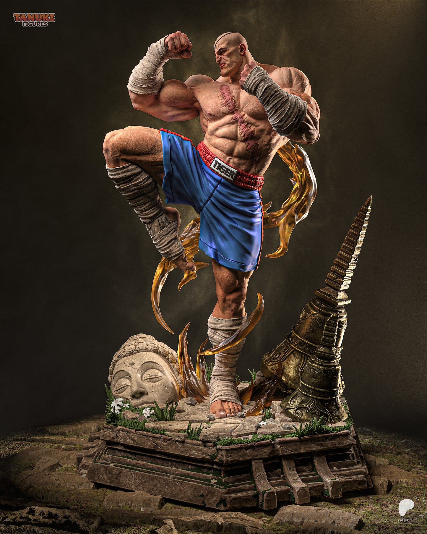 Tanuki Figures Sagat - Street Fighter