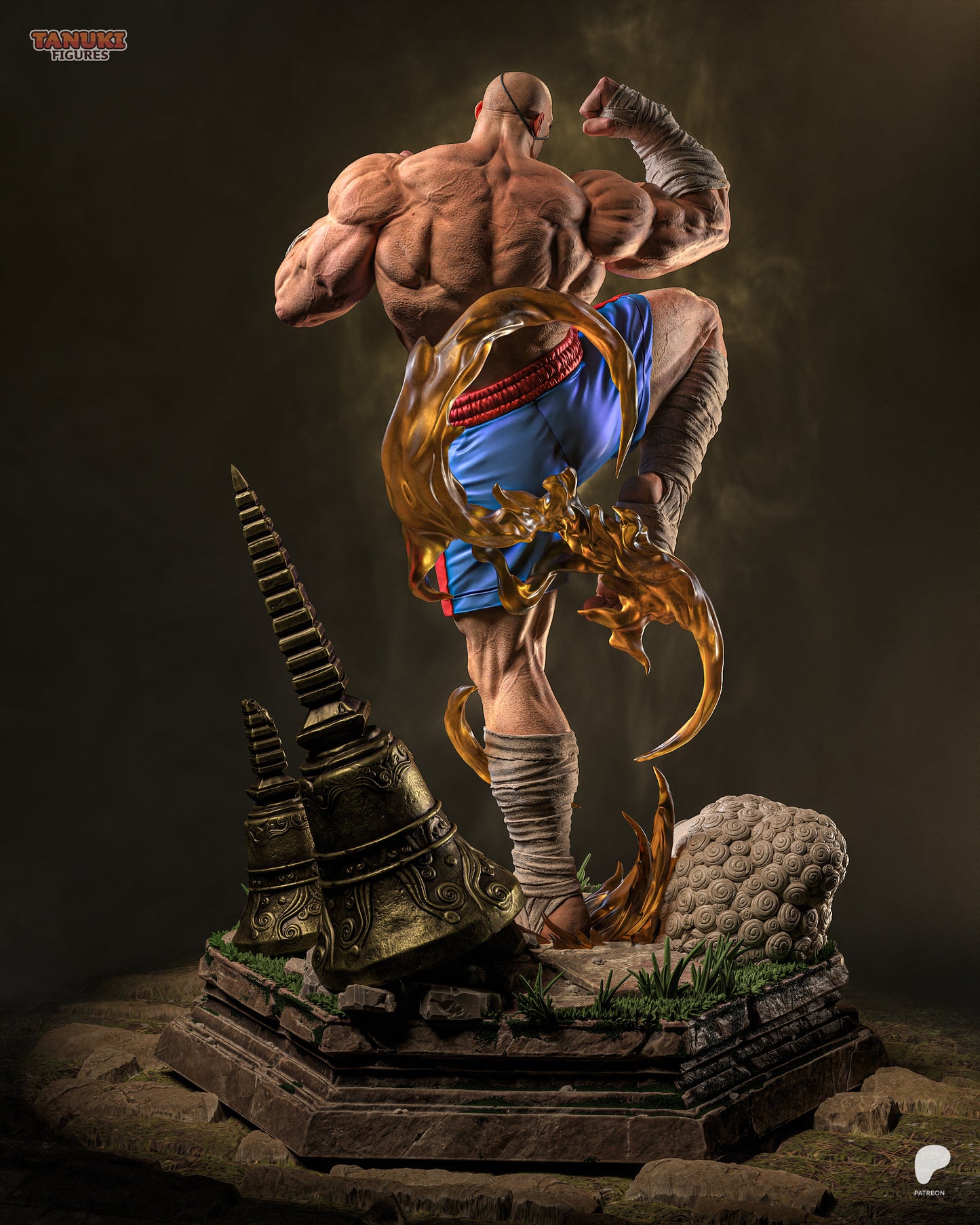 Tanuki Figures Sagat - Street Fighter