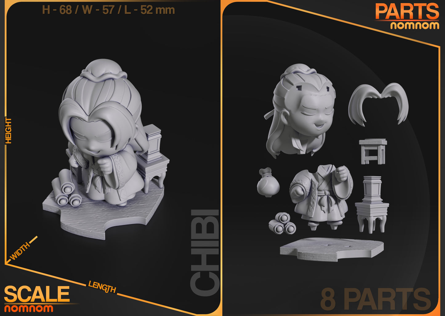 Nomnom Figures Chibi Maomao & Jinshi - Apothecary Diaries