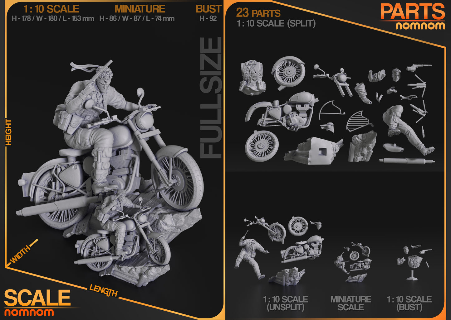 Nomnom Figures Naked Snake - Metal Gear Snake Eater