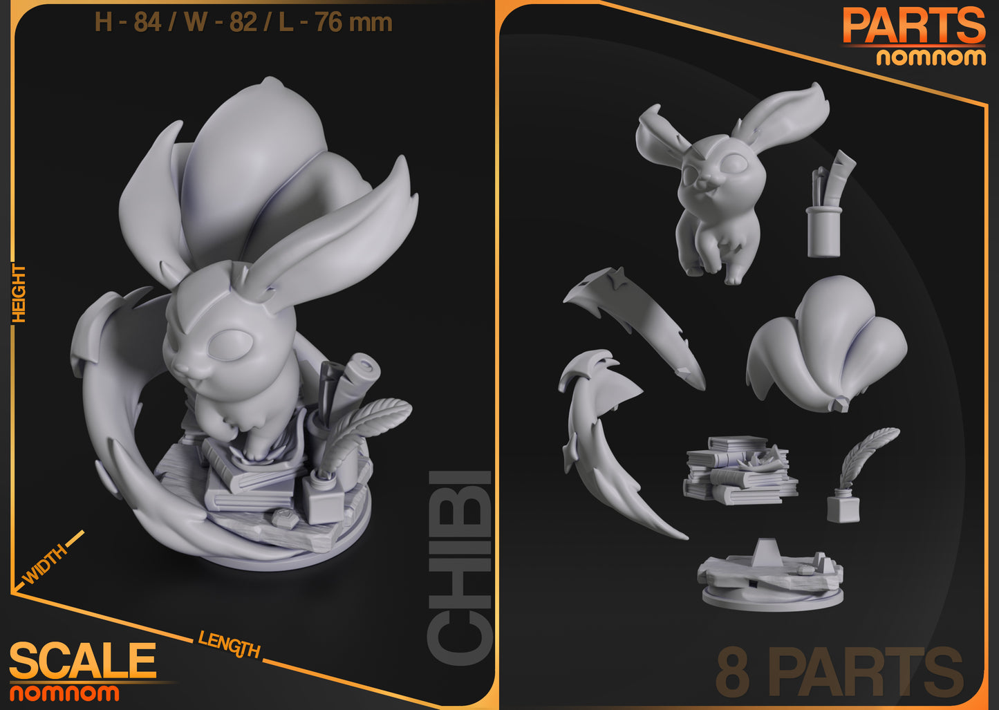 Nomnom Figures Chibi Carbuncle - Final Fantasy XIV