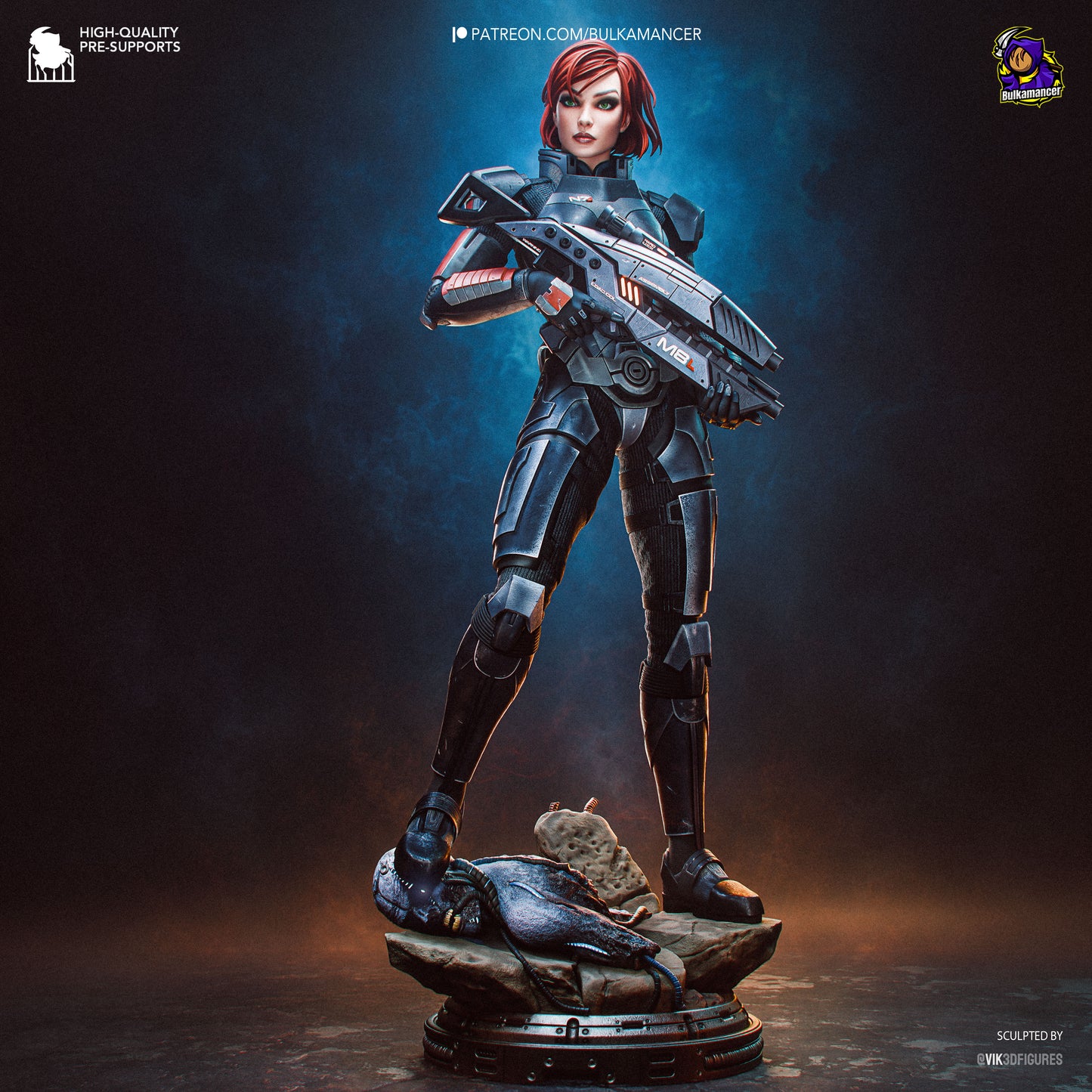 Bulkamancer Sculps Shepard - Mass Effect