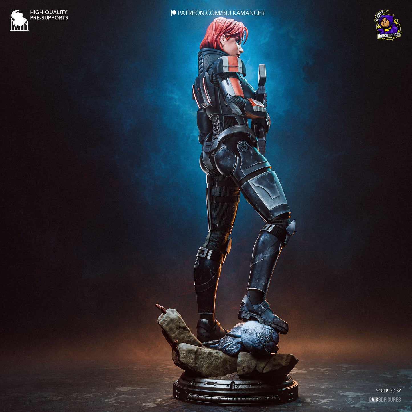 Bulkamancer Sculps Shepard - Mass Effect