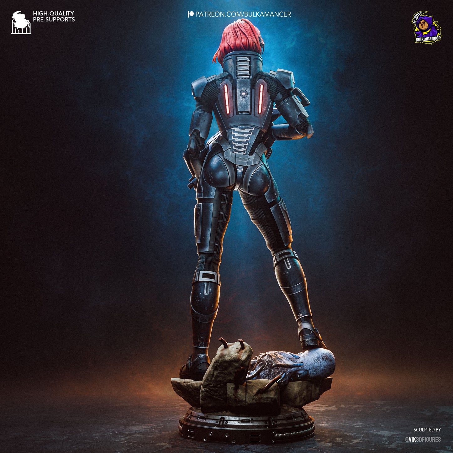 Bulkamancer Sculps Shepard - Mass Effect