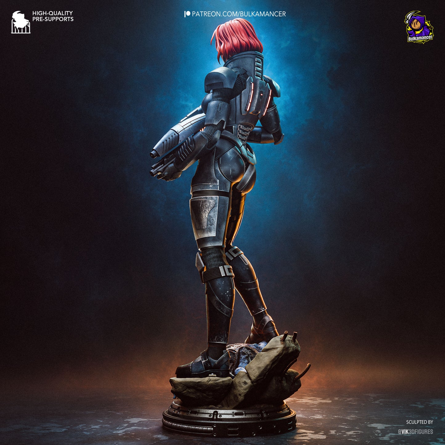 Bulkamancer Sculps Shepard - Mass Effect