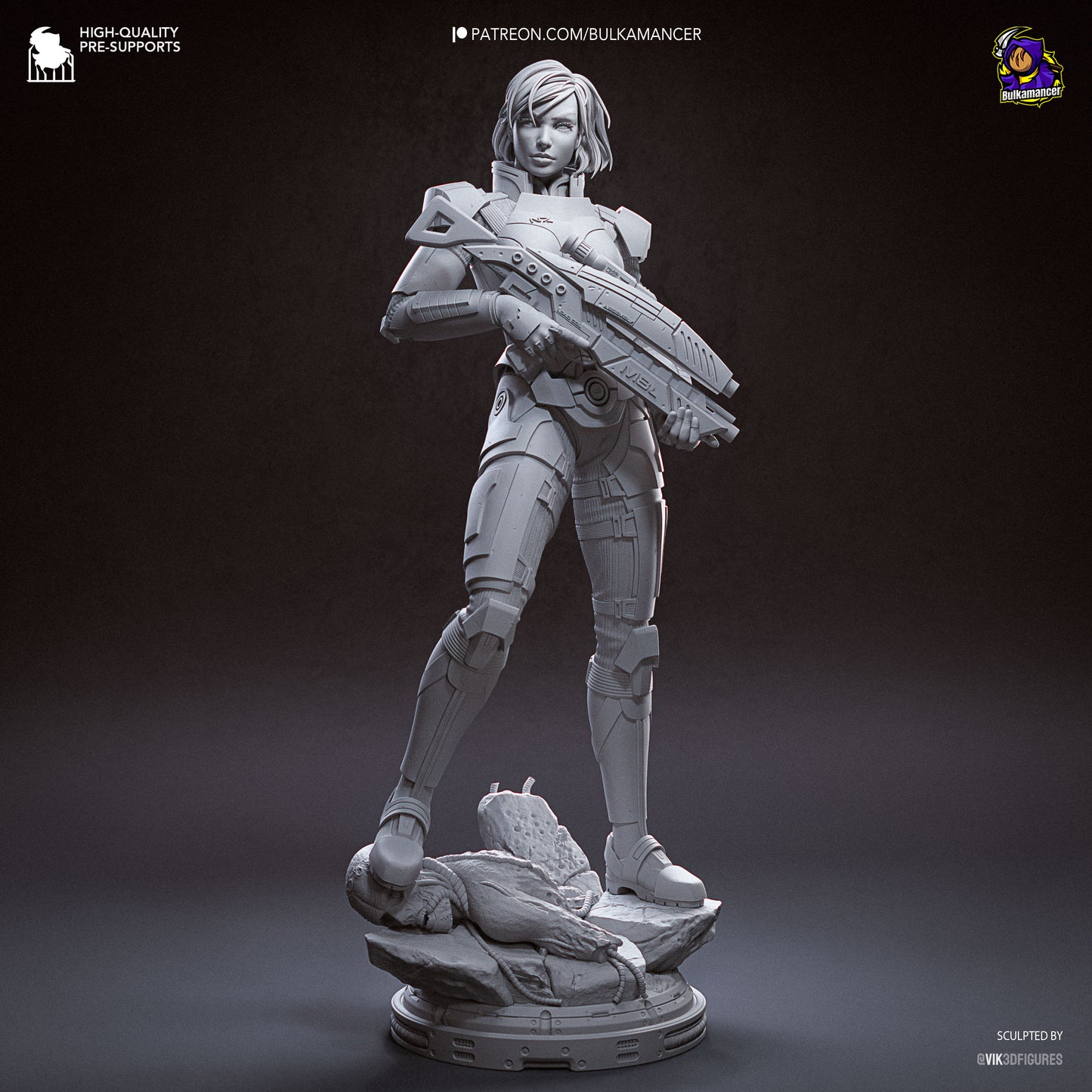 Bulkamancer Sculps Shepard - Mass Effect