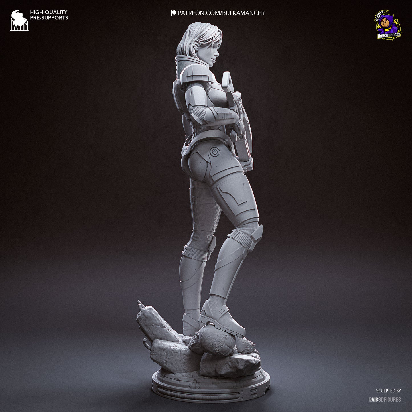 Bulkamancer Sculps Shepard - Mass Effect