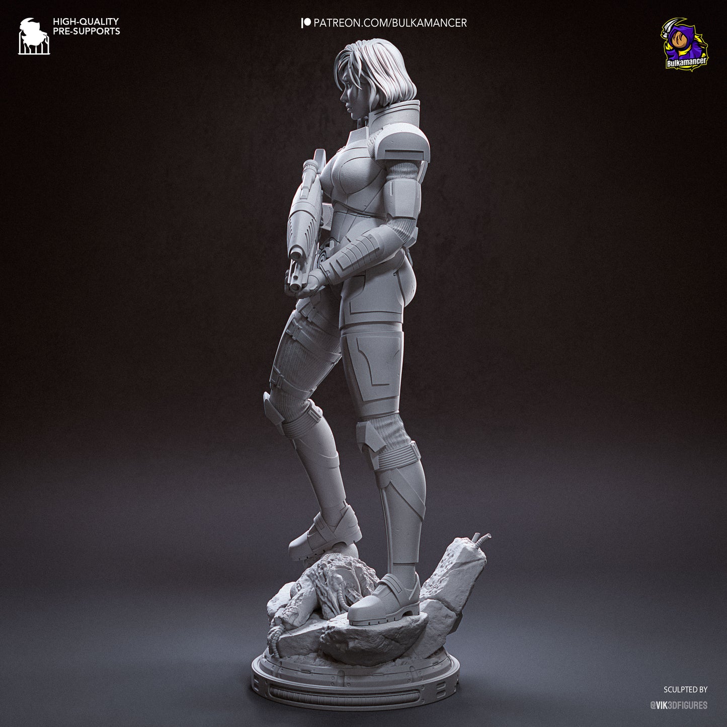 Bulkamancer Sculps Shepard - Mass Effect