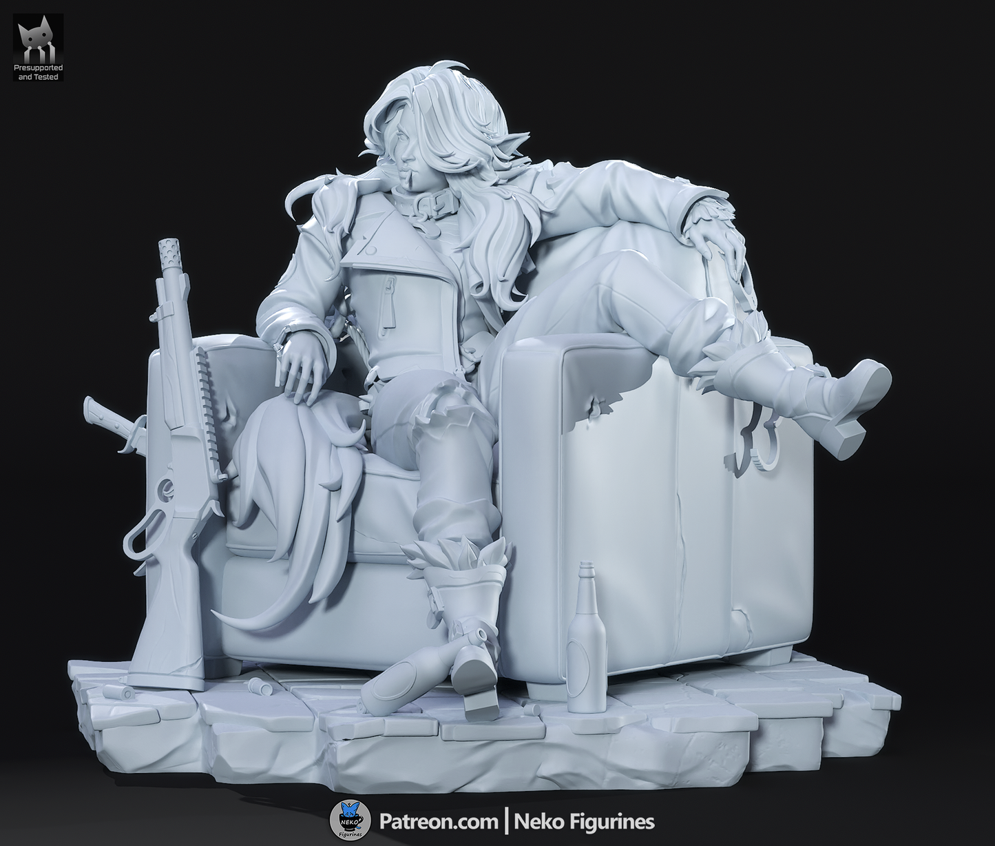 Neko Figurines Silver - Deadlock