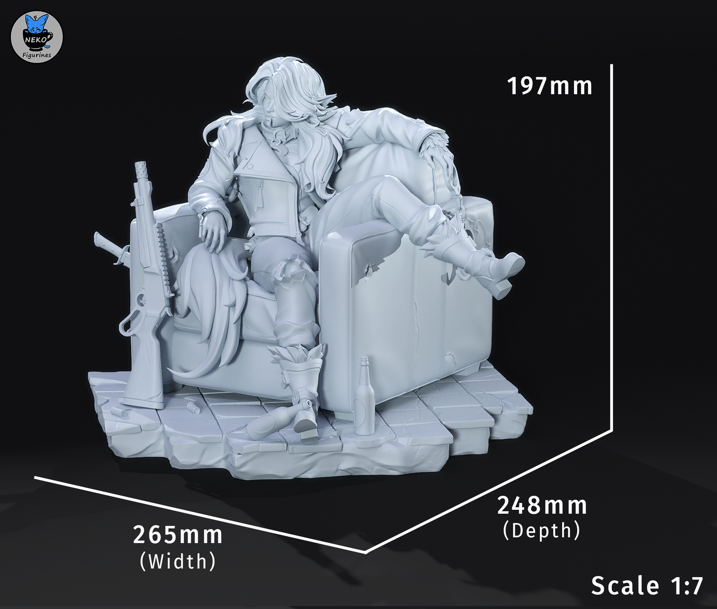 Neko Figurines Silver - Deadlock