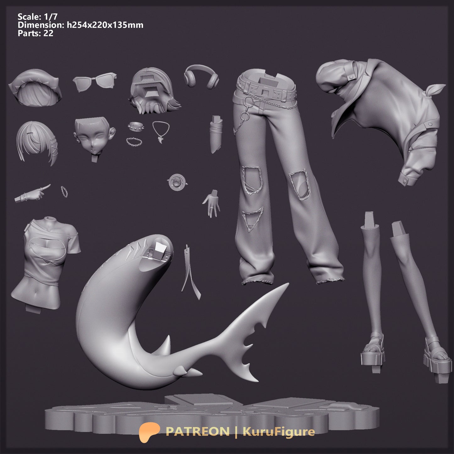 Kuru Figures Ellen Joe - Zenless Zone Zero