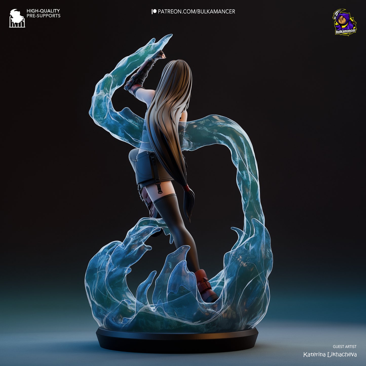 Bulkamancer Sculps Tifa - Final Fantasy VII