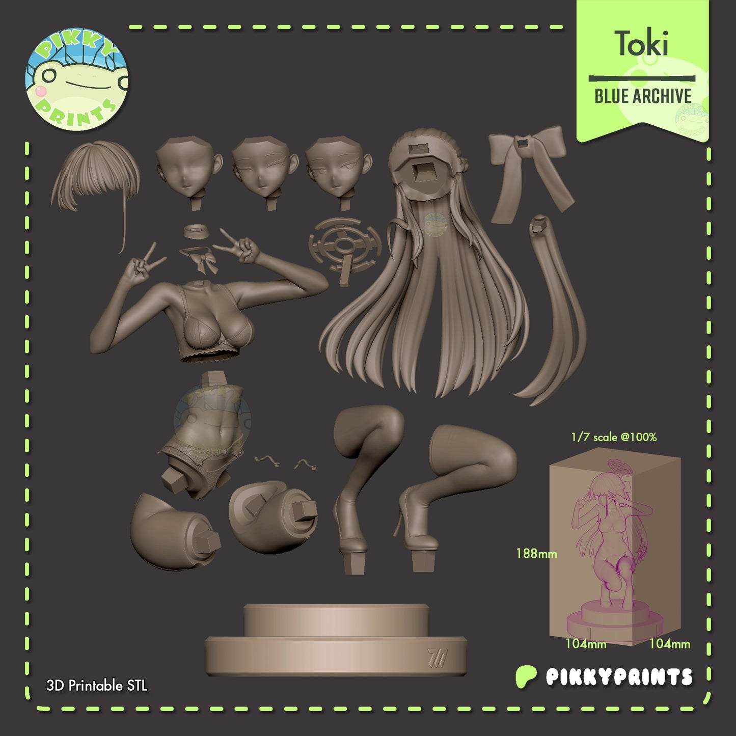 Pikky Prints Toki - Blue Archive