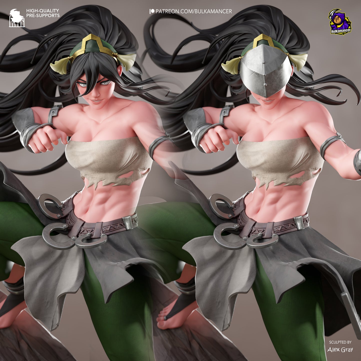 Bulkamancer Sculps Toph - Avatar Aang: The Last Airbender.