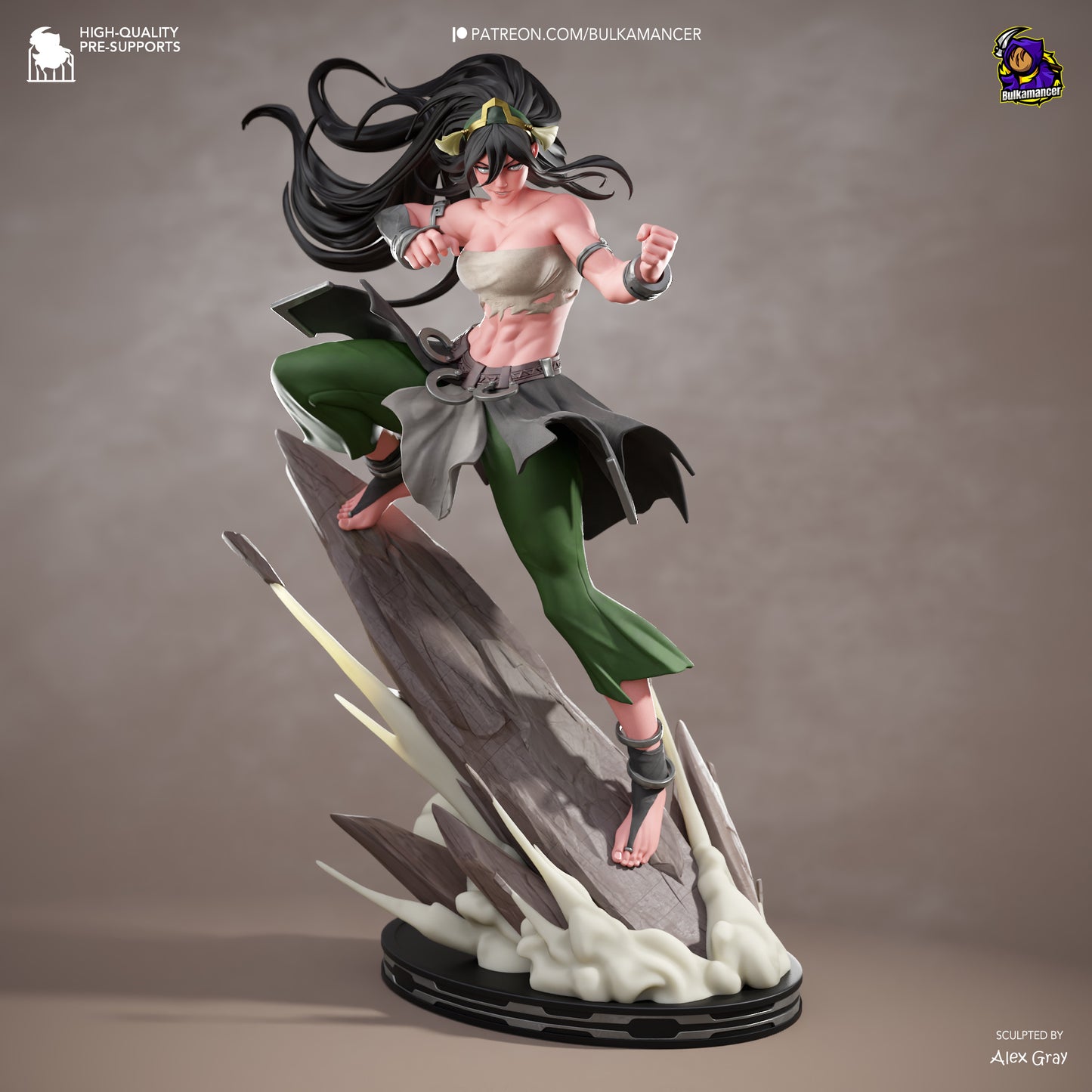Bulkamancer Sculps Toph - Avatar Aang: The Last Airbender.