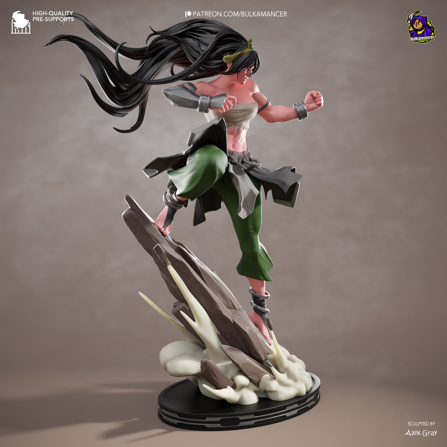 Bulkamancer Sculps Toph - Avatar Aang: The Last Airbender.