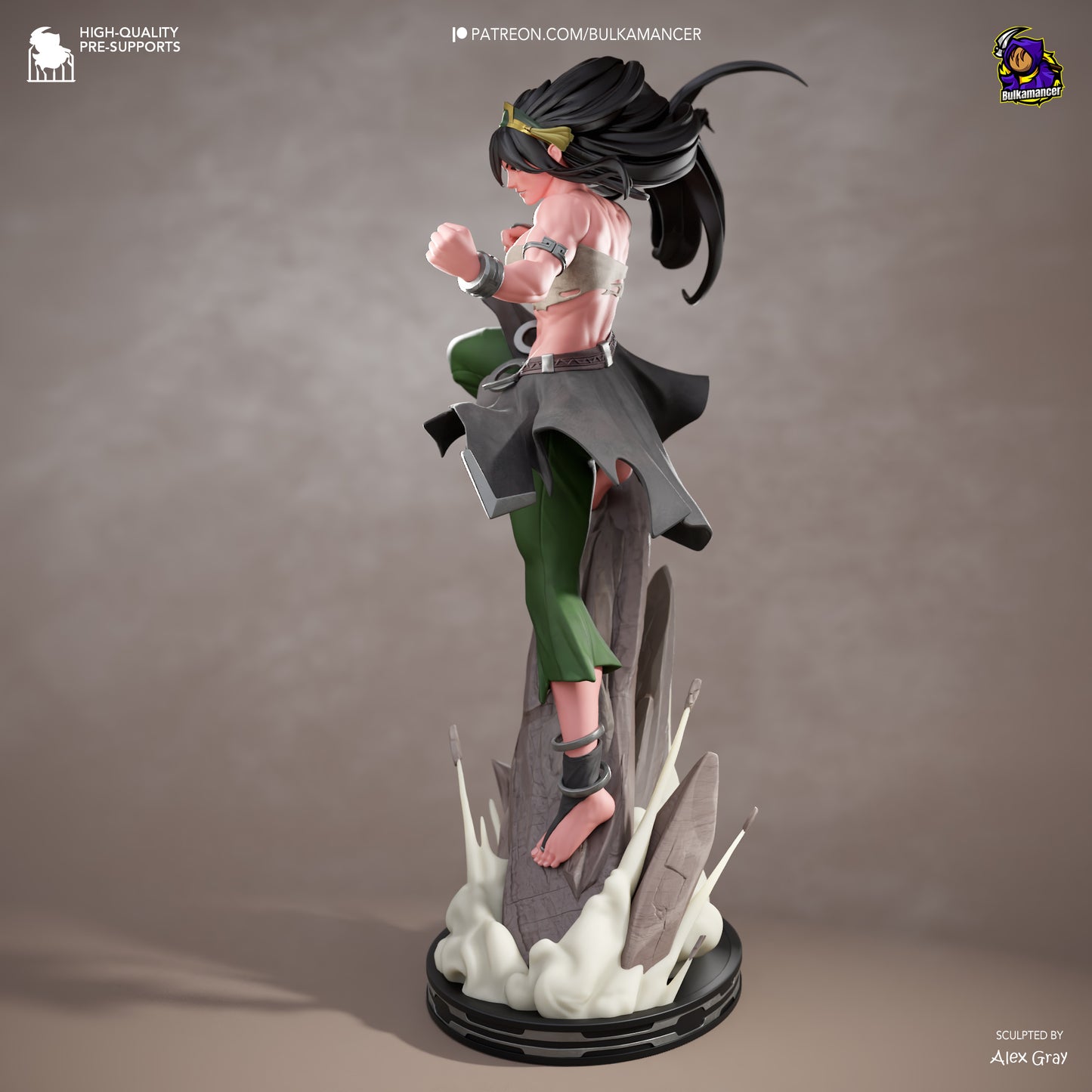 Bulkamancer Sculps Toph - Avatar Aang: The Last Airbender.