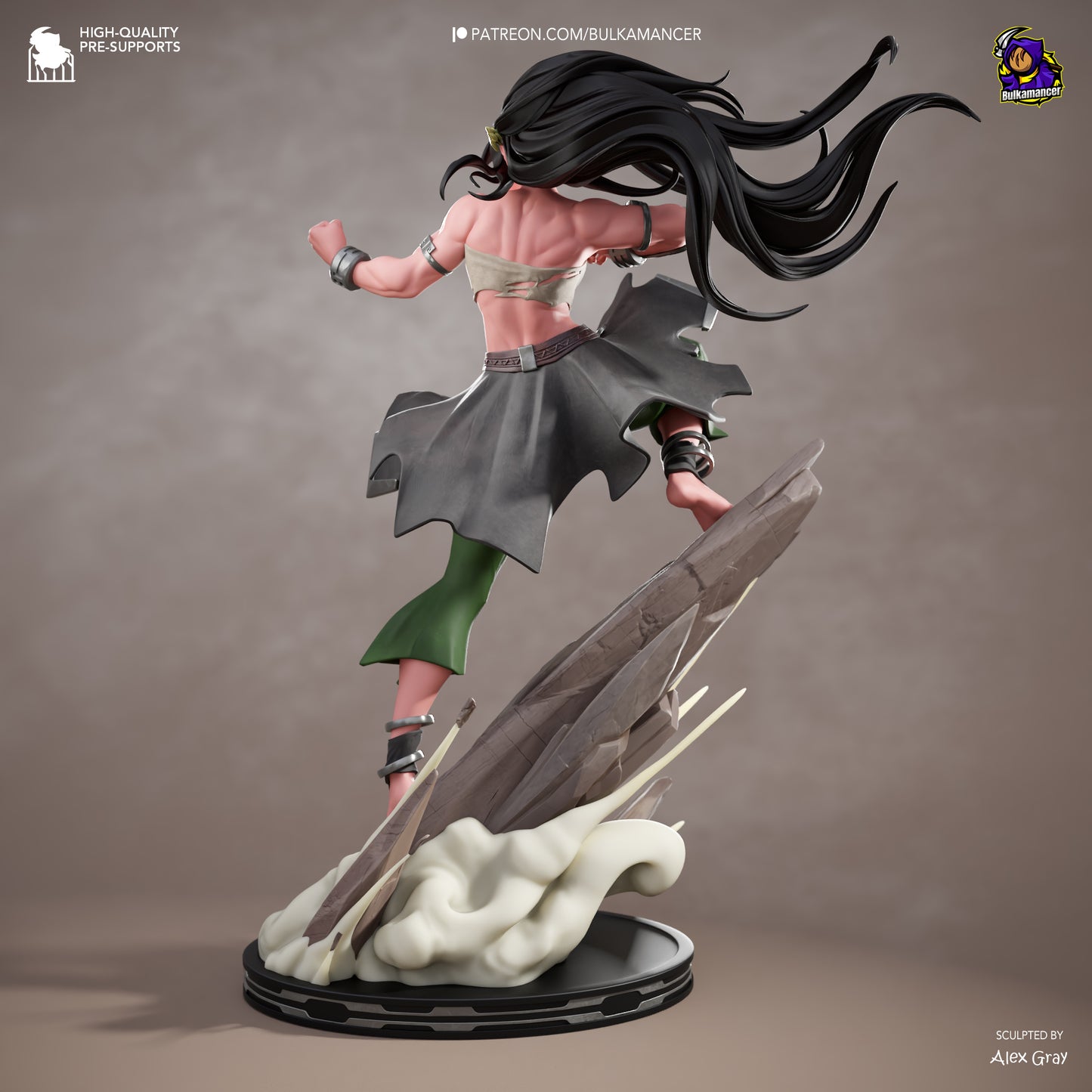 Bulkamancer Sculps Toph - Avatar Aang: The Last Airbender.